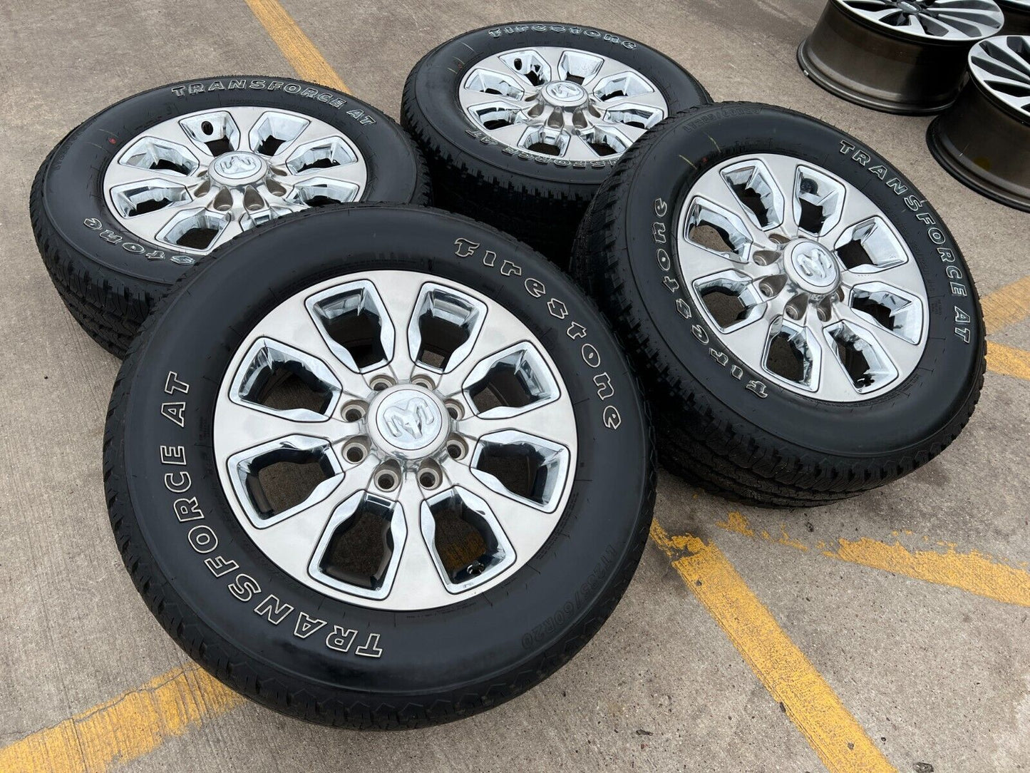 20" Dodge Ram 2500 3500 wheels rims tires 2696 OEM chrome 2023 2024 2025 NEW