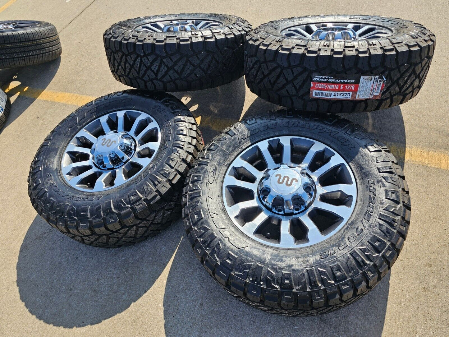 18" Ford F-250 F-350 OEM TREMOR FX-4 rims wheels 10289 tires NITTO 34" NEW