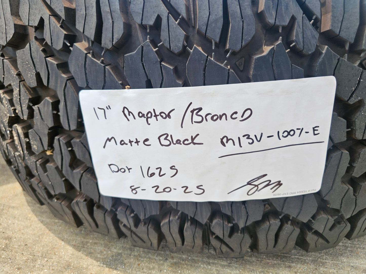 17" Ford F-150 Raptor OEM rims wheels Bronco 2023 2024 2025 2026 NEW BFG
