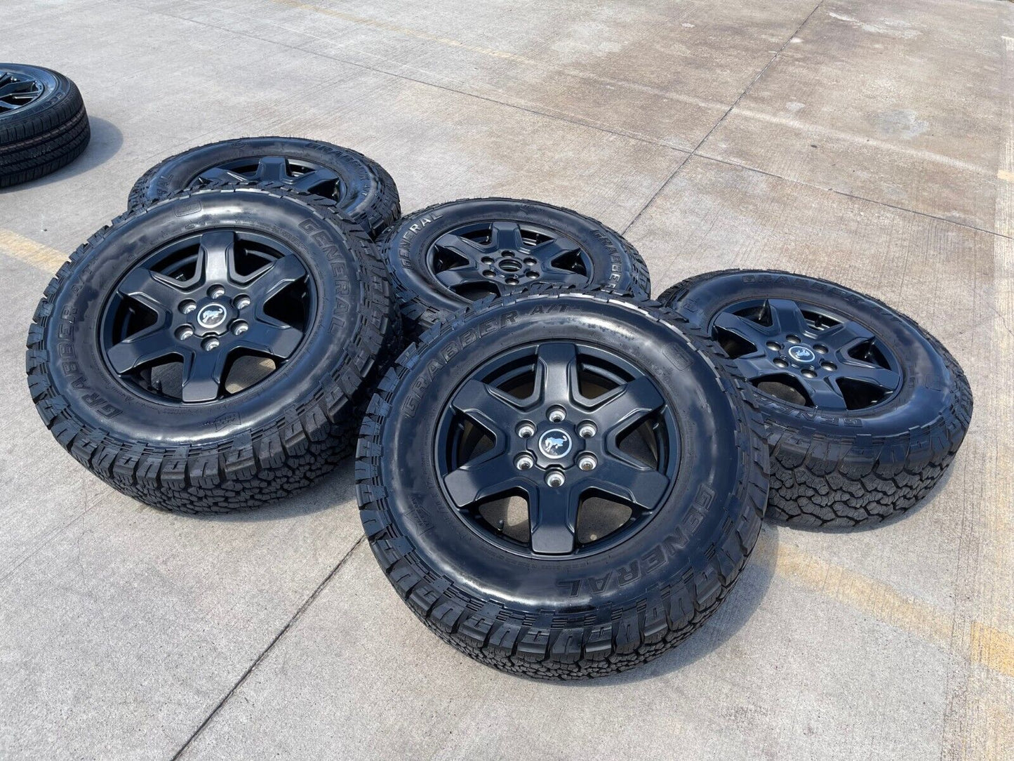 17" Ford Bronco wheels rims 95292 10383 SASQUATCH Ranger 2022 2023 2024 2025