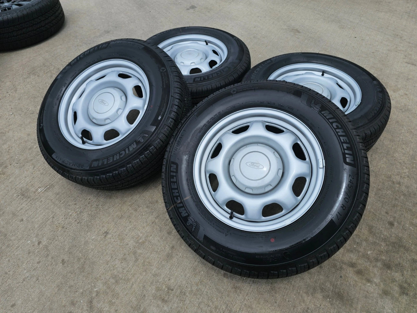 17" Ford F-150 OEM rims wheels 3857 tires steel 2023 2024 2025 2026 MICHELIN NEW
