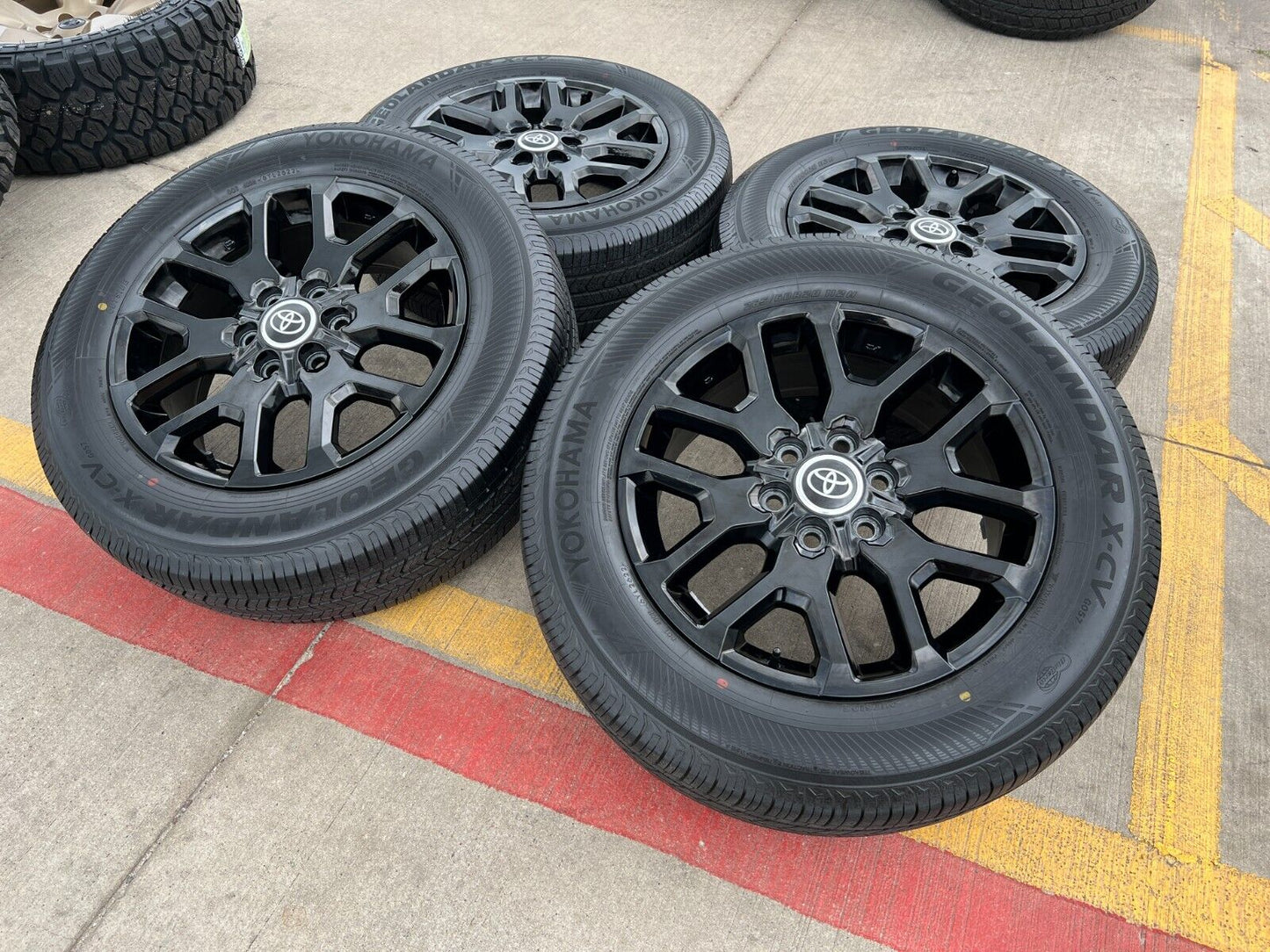 20" Toyota Tundra TSS TRD OEM wheels rims 95359 Sequoia black 2024 2025 NEW