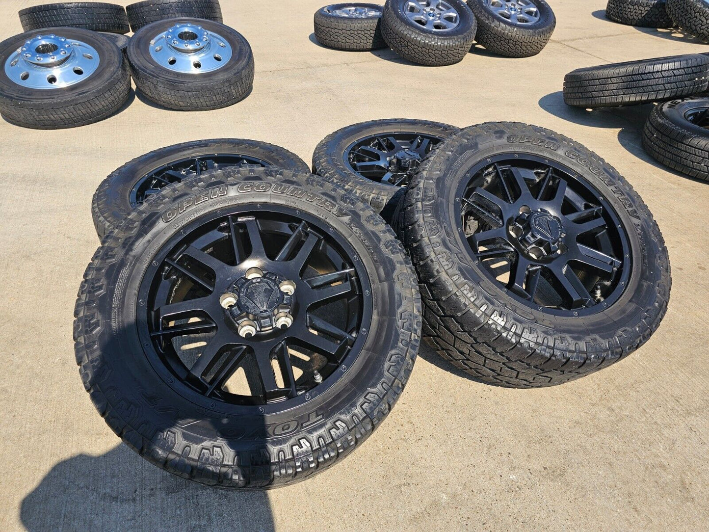 20" Toyota Tundra TSS TRD T Force OEM black wheels rims 5x150 tires