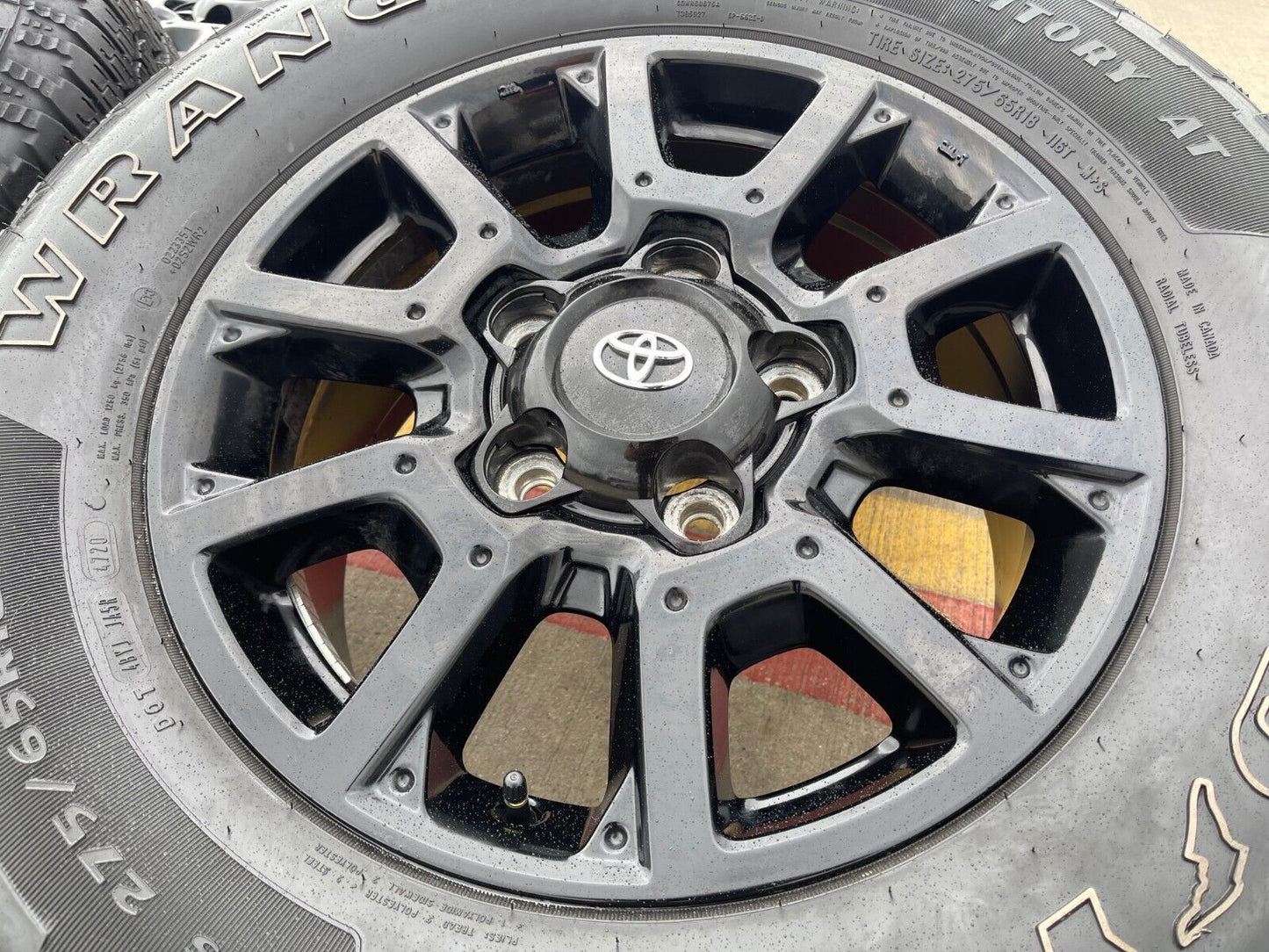 18" Toyota Tundra Sequoia TRD PRO black OEM wheels rims 5x150 tires 75157