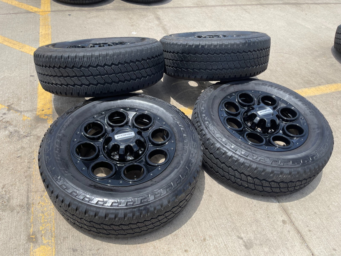 20" Ford F-250 F-350 OEM black TREMOR wheels rims 10299 tires