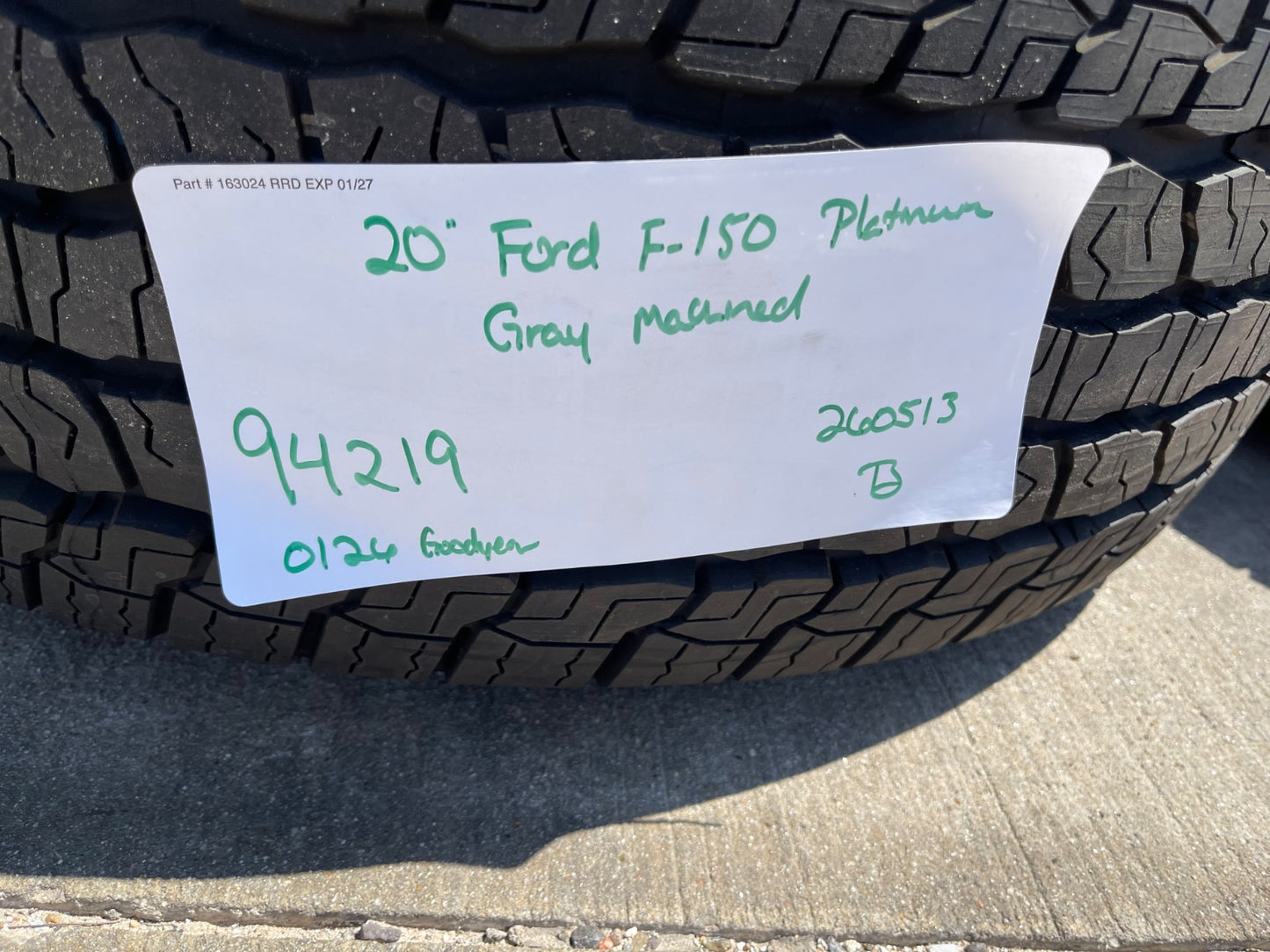 20" Ford F-150 LARIAT Limited OEM 94219 rims wheels Expedition GOODYEAR 2026 NEW
