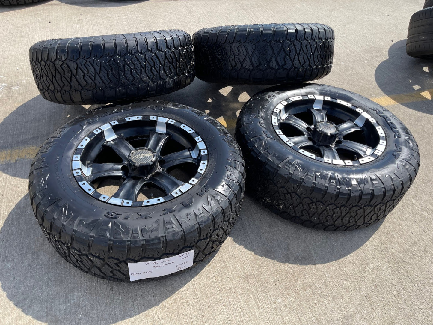 17" 17x8.5 MB Chaos Ford Expedition F-150 6x135 wheels rims tires