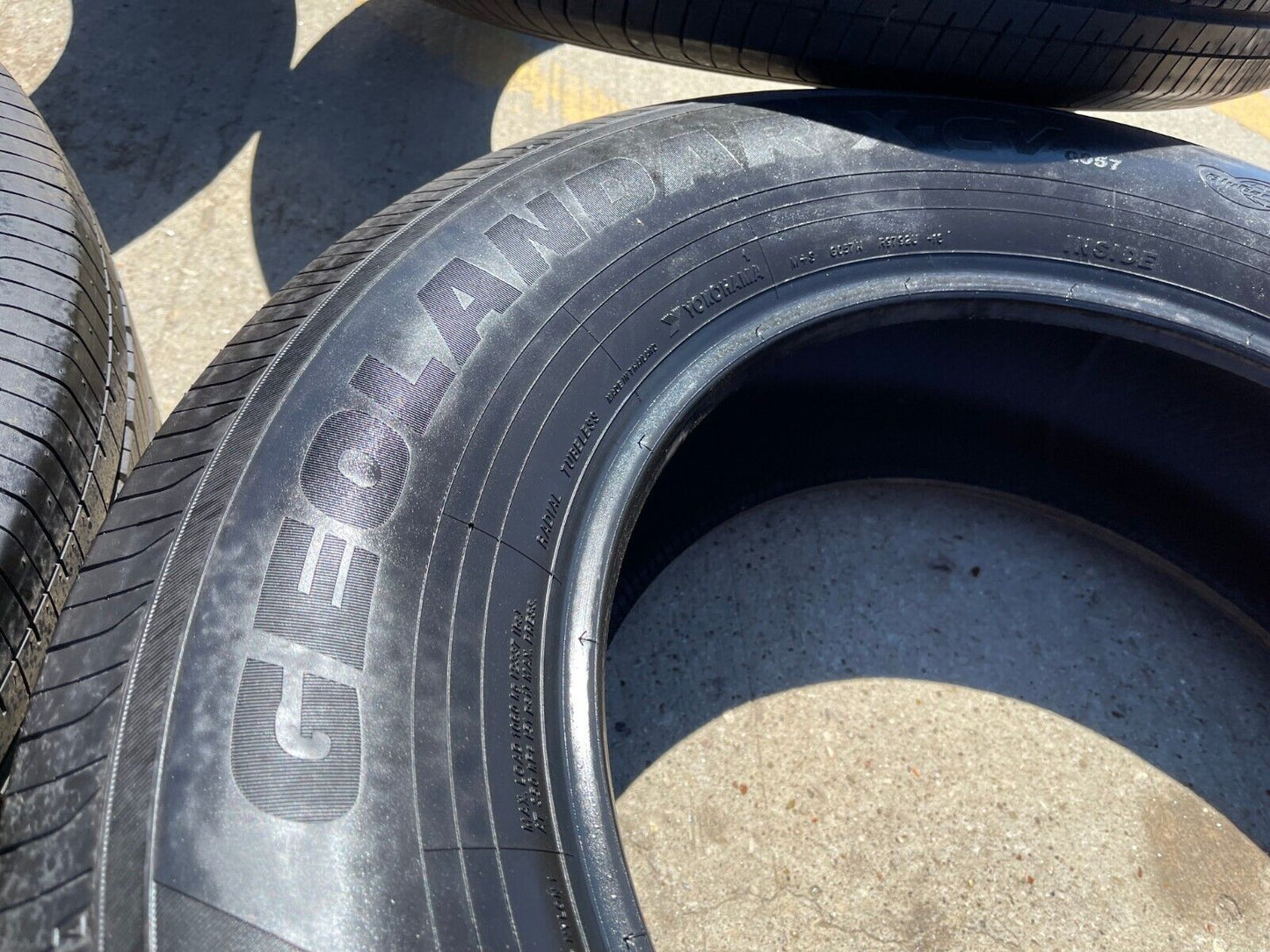 (4) 245/70/18 Yokohama Geolander X-CV tires NEW Sierra Tundra Silverado