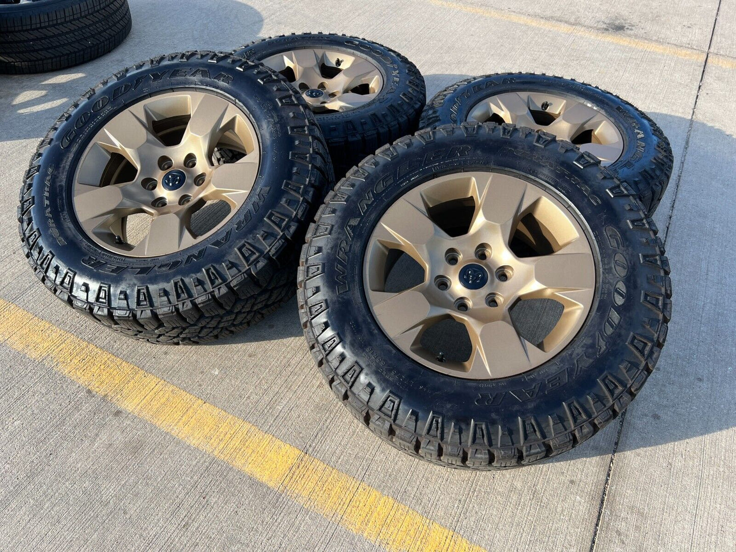 18" Ram 1500 OEM stock wheels rims 2669 tires Bronze 2020 2021 2022 2023 2024
