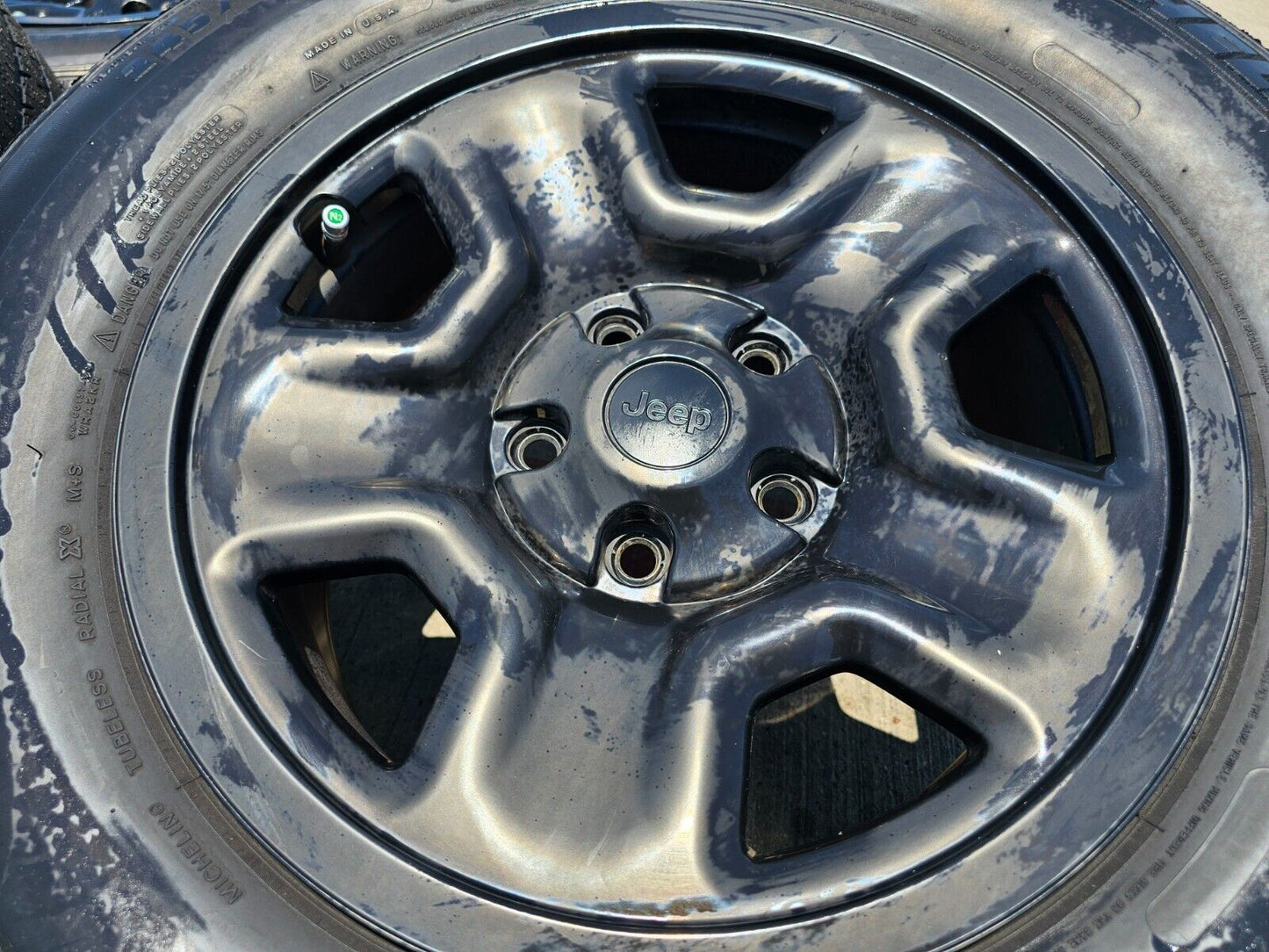 17" Jeep Wrangler Rubicon Sahara OEM wheels rims 9240 9220 black 2021 2022 2023