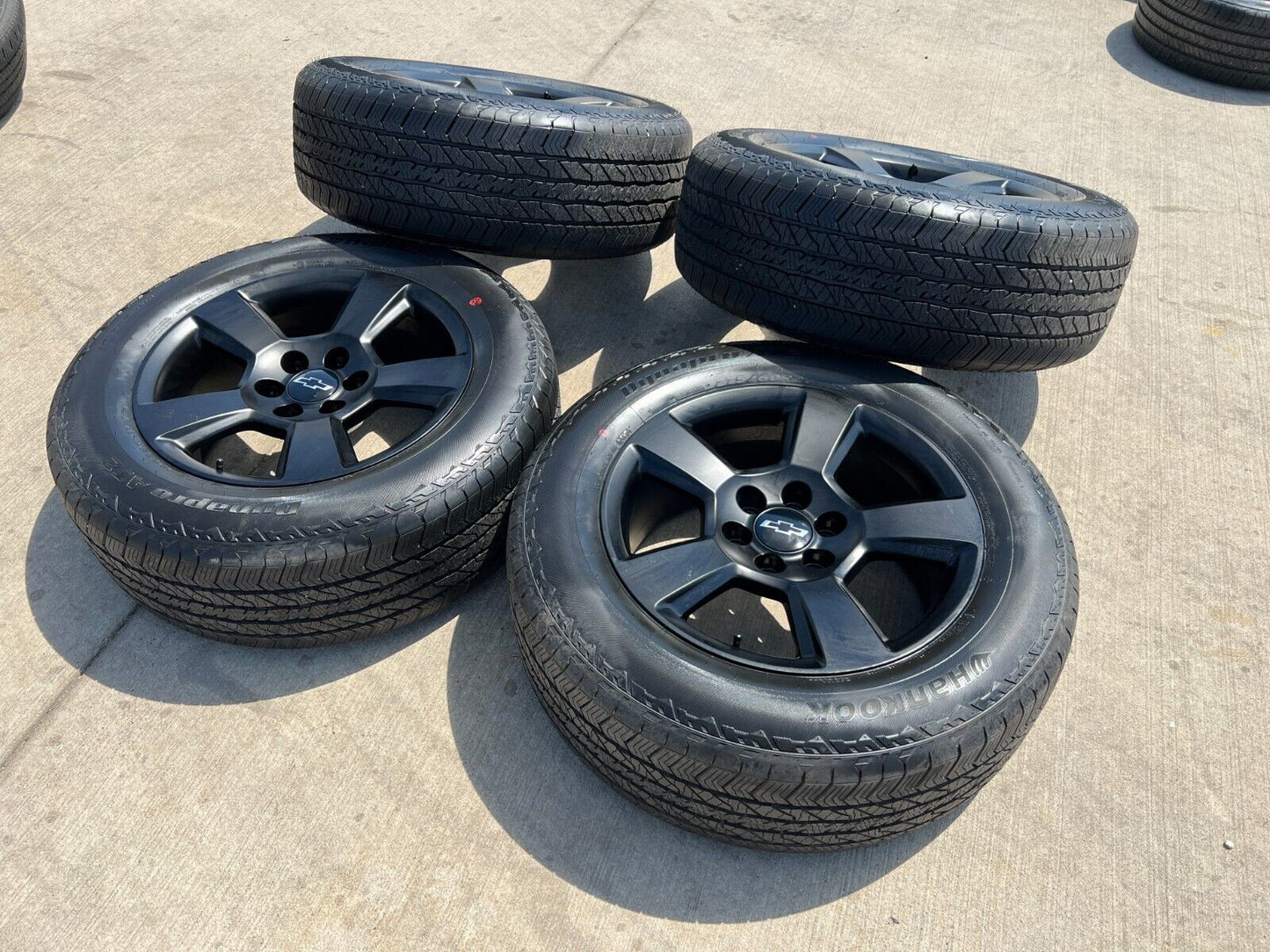 20" Chevy Tahoe Black Z71 OEM 5652 5806 wheels rims tires NEW