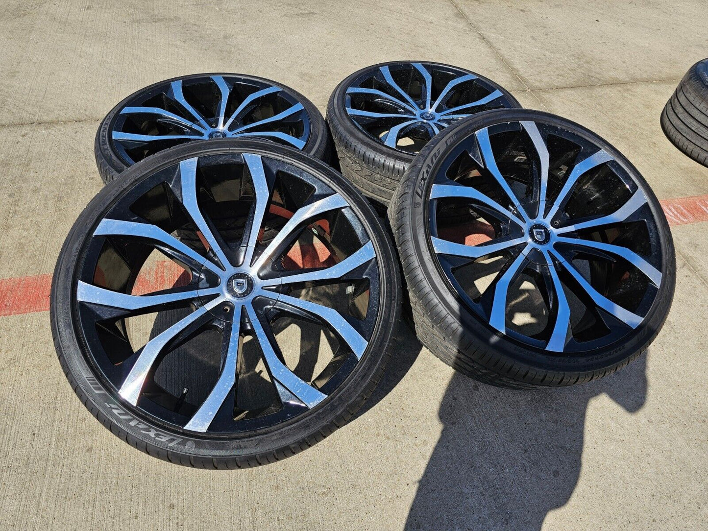 24x10 24" Lexani CVX-4 Dodge Ram 1500 wheels rims tires 5x139 5x5.5