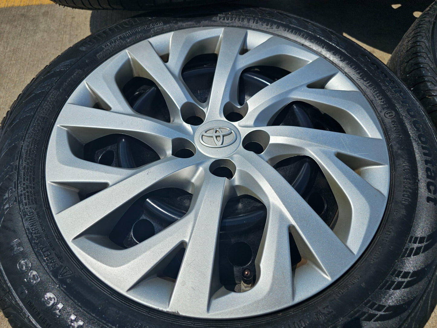 16" Toyota Corolla OEM wheels rims 75253 tires 2021 2022 2023 2024