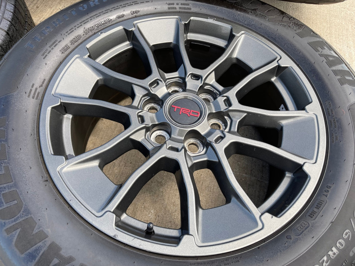 20" Toyota Tundra TRD OEM wheels rims 95314 65196 75276 Sequoia 2024 2025 GRAY