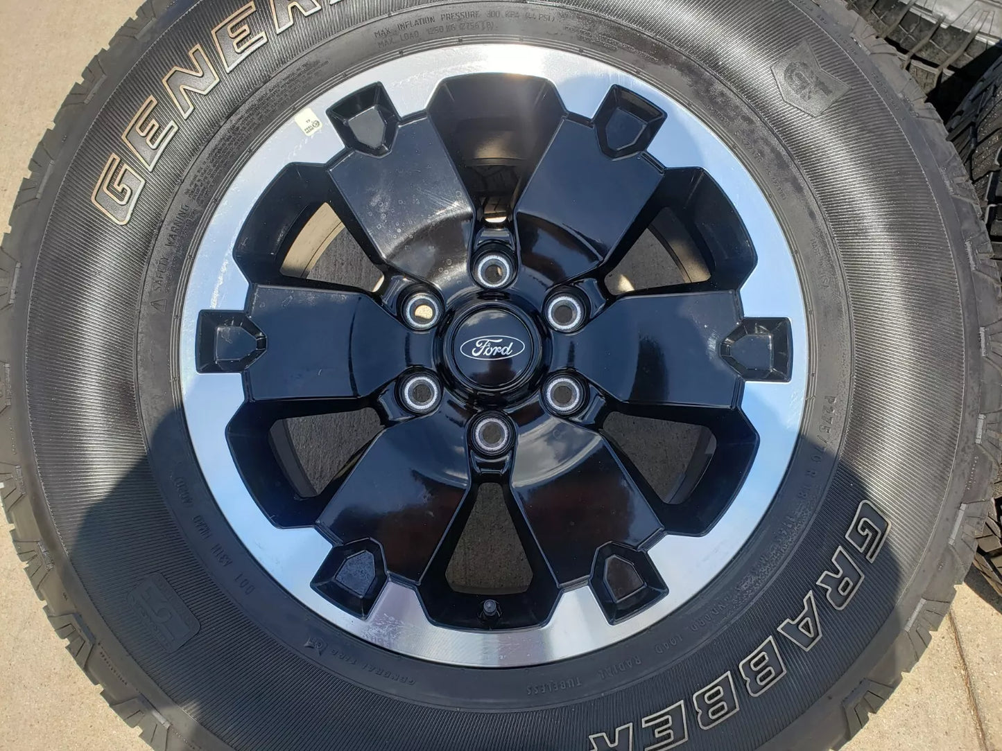18" Ford Bronco BADLANDS OEM black wheels rims 10282 Ranger GENERAL