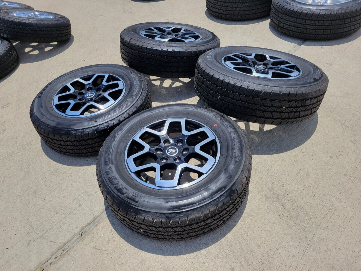 18" Ford Ranger Bronco wheels rims 95213 10389 black 2022 2023 2024 2025 NEW