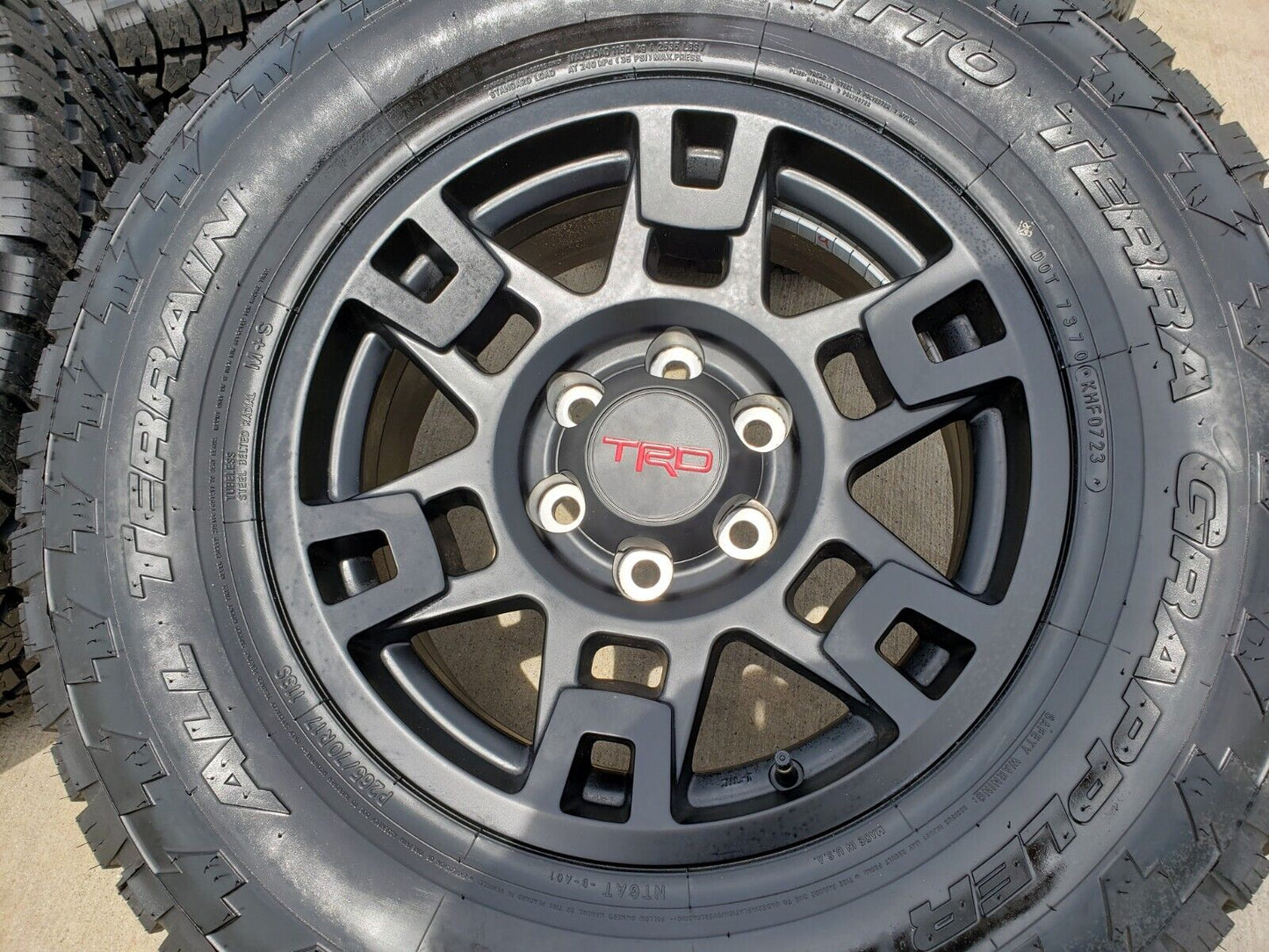 17" Toyota Tacoma 4Runner OEM wheels rims black 75167 TRD FJ NITTO NEW