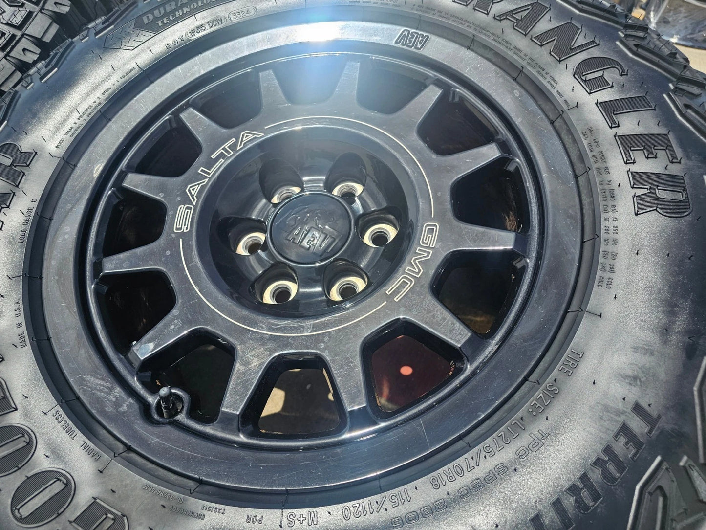 18" AEV SALTA GMC Sierra AT4X Chevy Silverado OEM rims wheels GOODYEAR