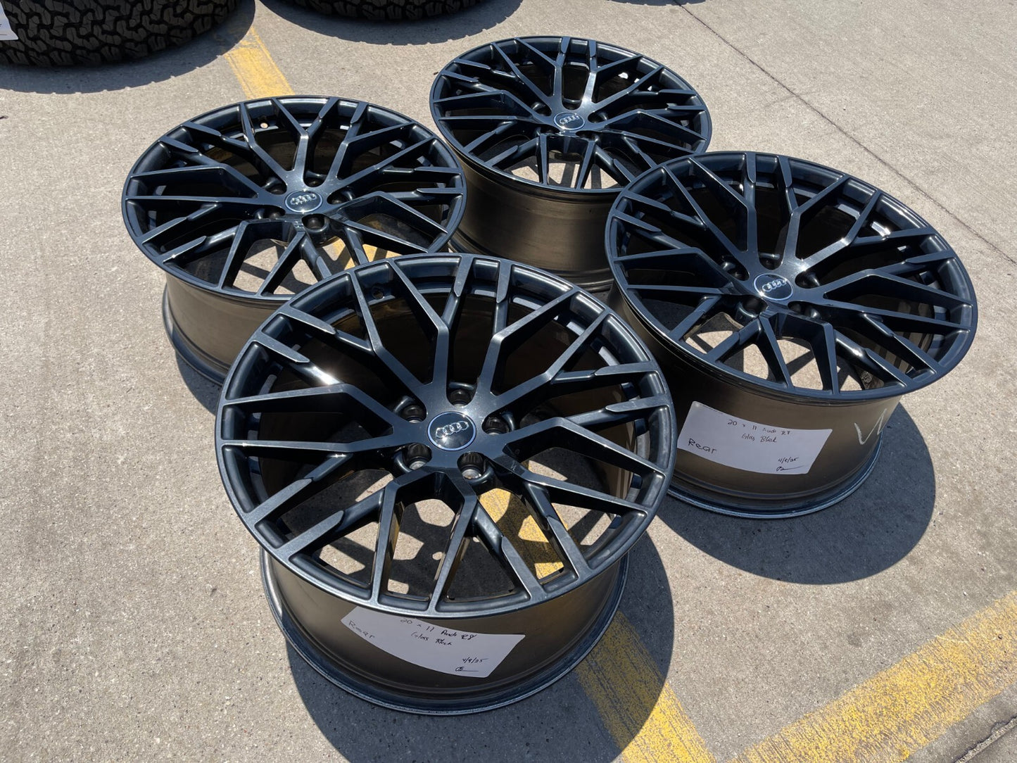 20" Audi R8 V10 OEM black wheels rims RS5 RS6 RS7 S5 A6 S5 S6 S7 59007 59008 NEW