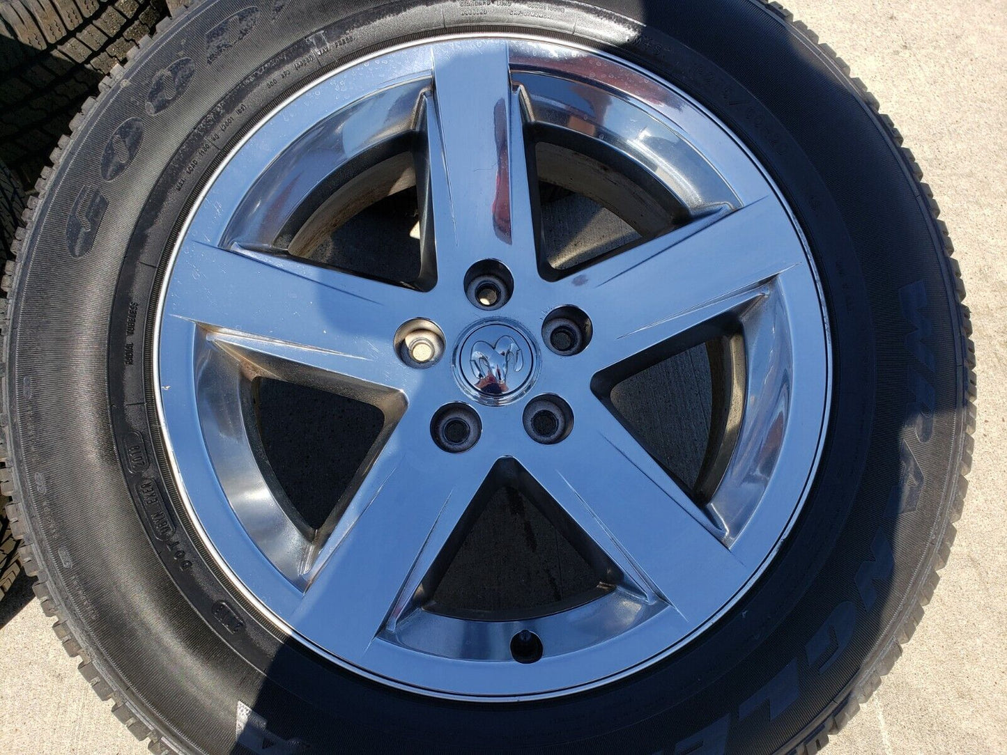 20" Dodge Ram 1500 OEM wheels rims 2364 chrome tires GOODYEAR