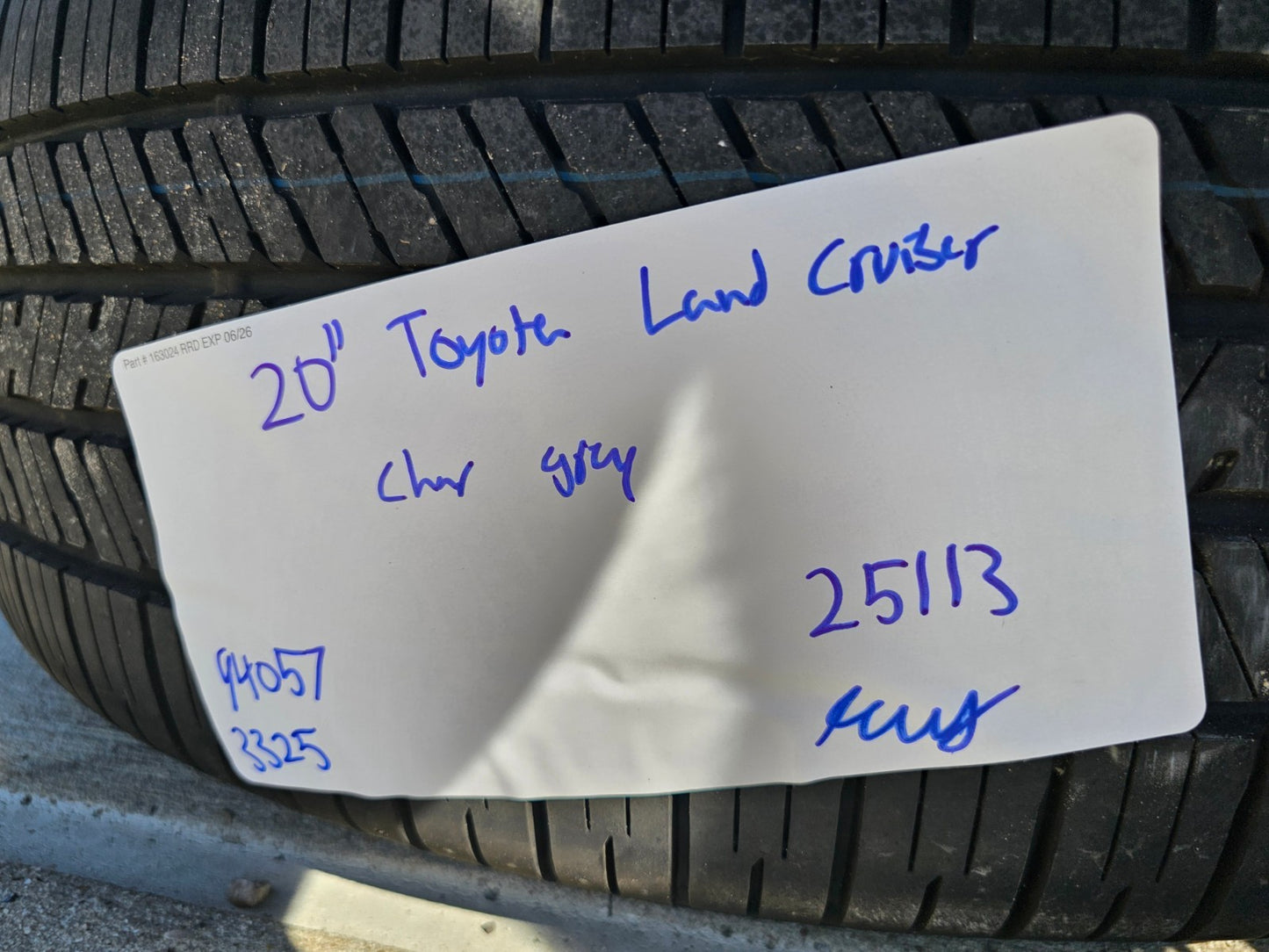 20" Toyota Land Cruiser OEM wheels rims 94057 Tundra Sequoia 2024 2025 2026 NEW