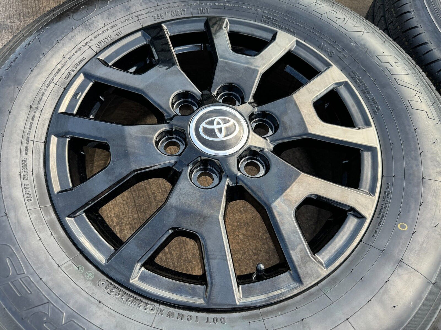 17" Toyota Tacoma 4Runner TRD Black OEM wheels rims tires 2024 2025 NEW