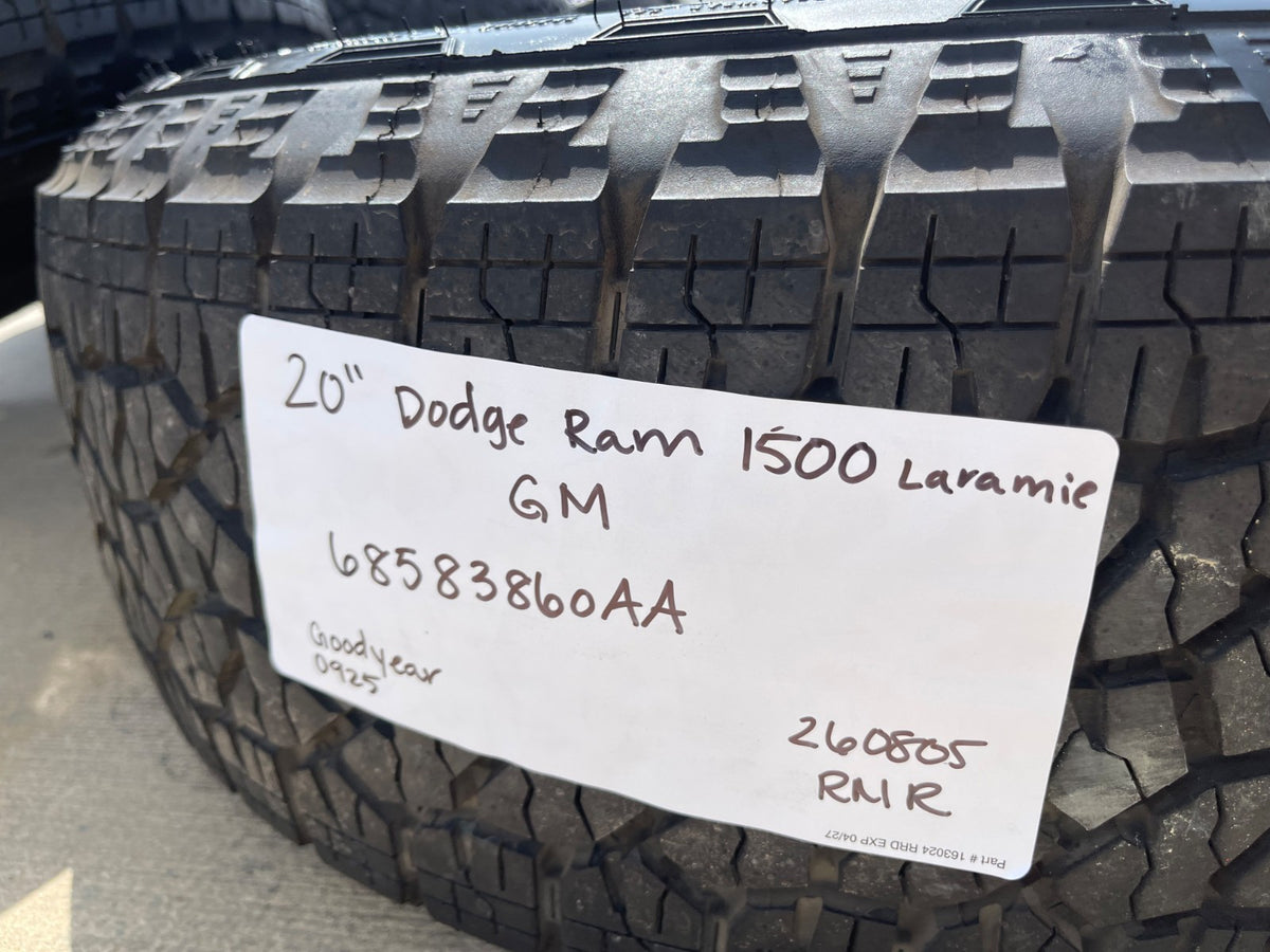 20" Dodge Ram 1500 OEM 94059 Laramie wheels rims 68583860AA 2024 2025 2026 SET