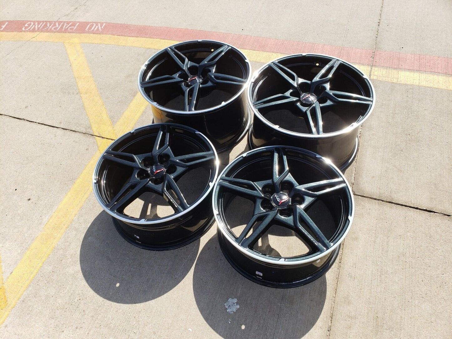 19" + 20" Chevy Corvette C8 OEM wheels rims 14009 200268 2022 2023 2024 2025 NEW