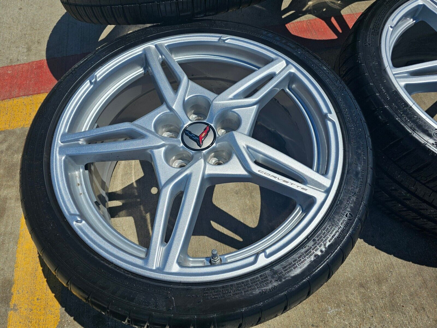 19" + 20" Chevy Corvette C8 OEM wheels rims 14007 14008 tires 2022 2023 2024 NEW