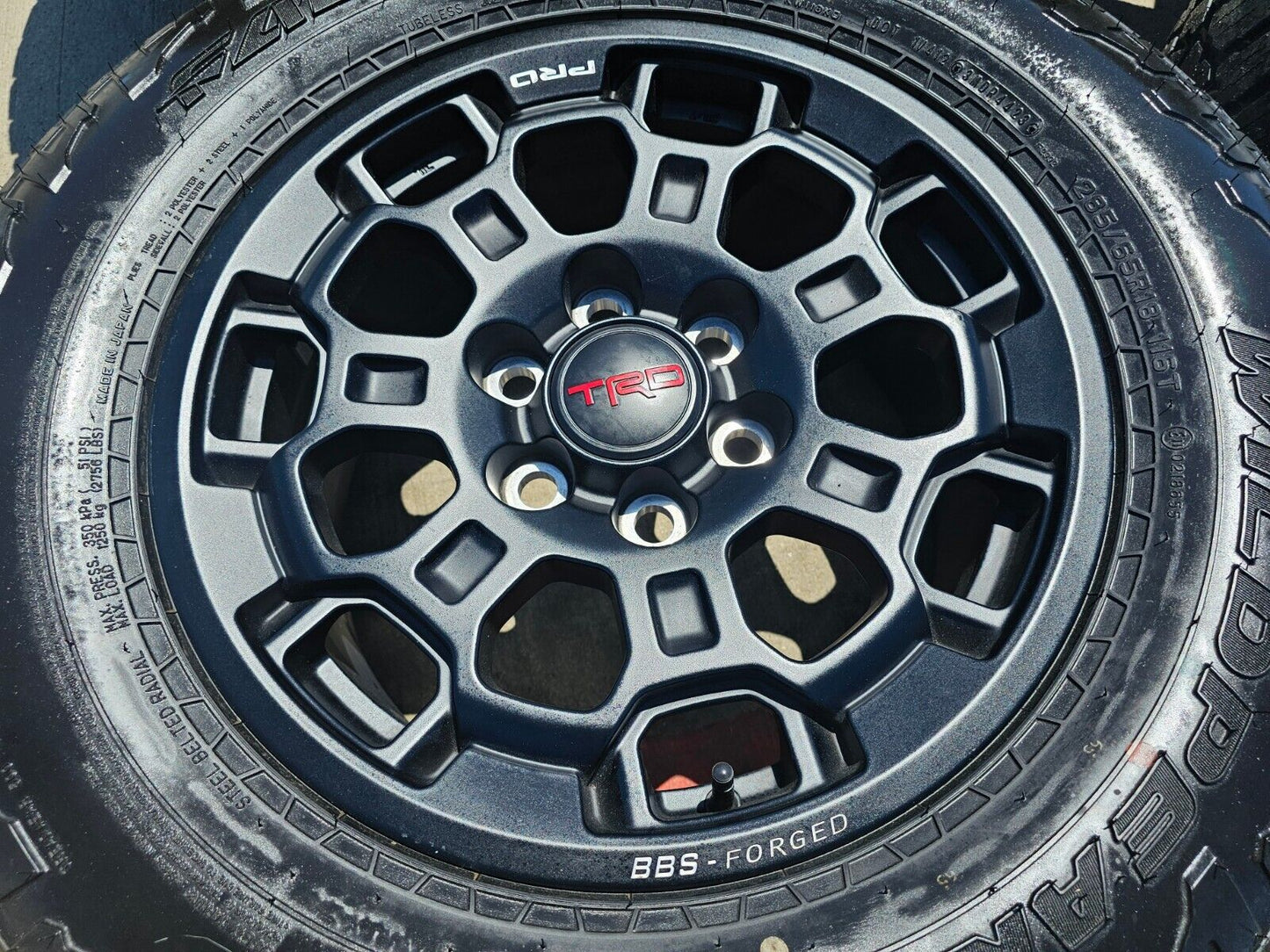 18" Toyota Tundra TRD BBS FORGED OEM black 95458 wheels rims Sequoia 2025 NEW