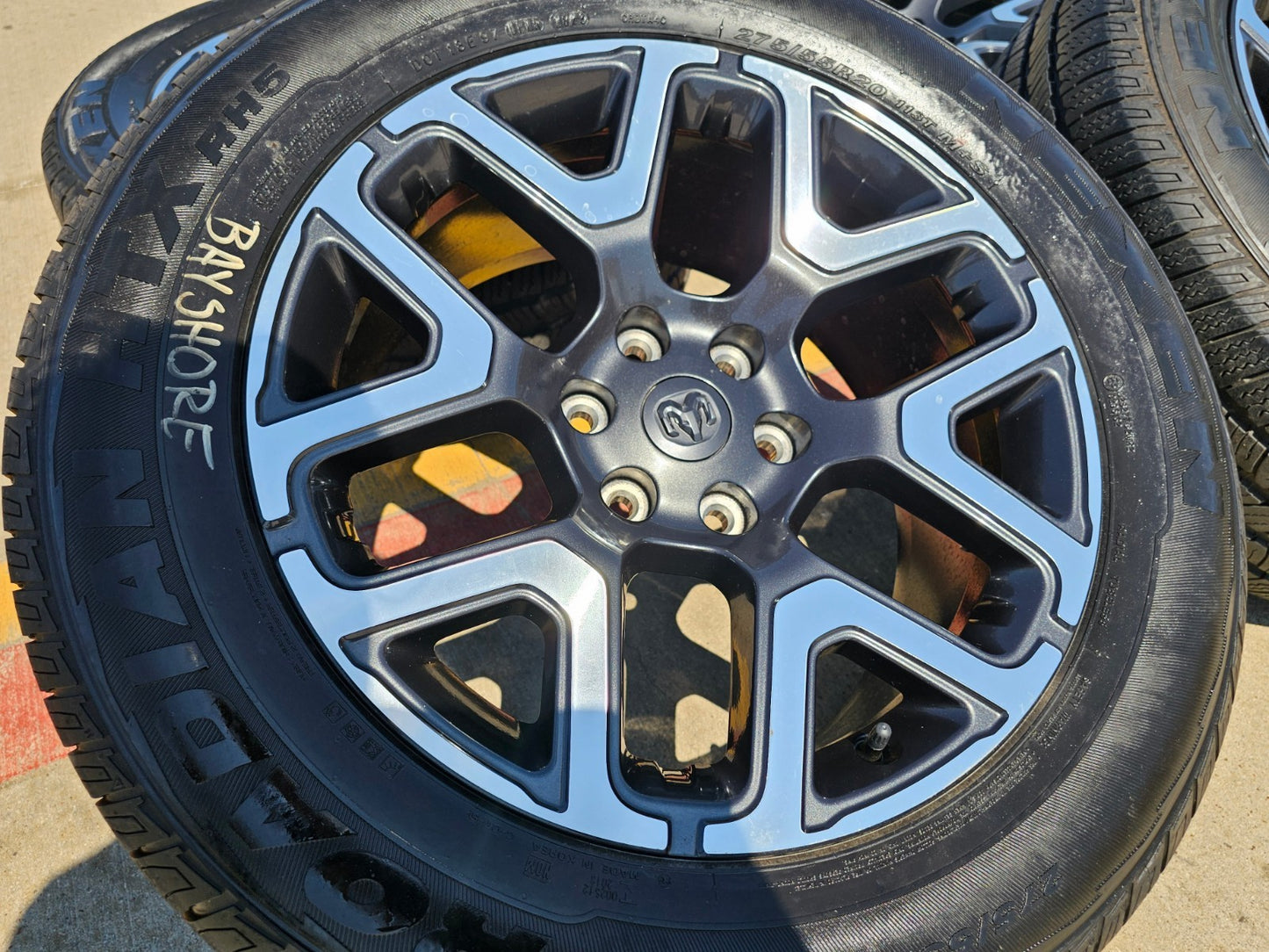 20" Dodge Ram 1500 OEM Laramie wheels rims 68583860AA tires 2024 2025 2026 NEW