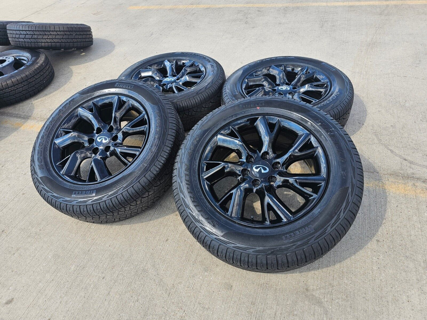 20" Infiniti QX56 QX80 OEM wheels rims tires 73727 Nissan Titan Armada NEW