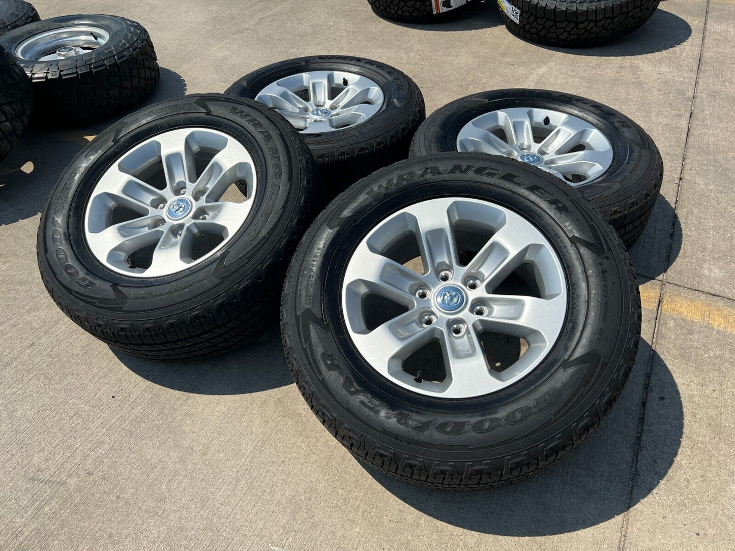 18" Dodge Ram 1500 OEM wheels rims 6x5.5 2672 tires 2019 2020 2021 2022 2023