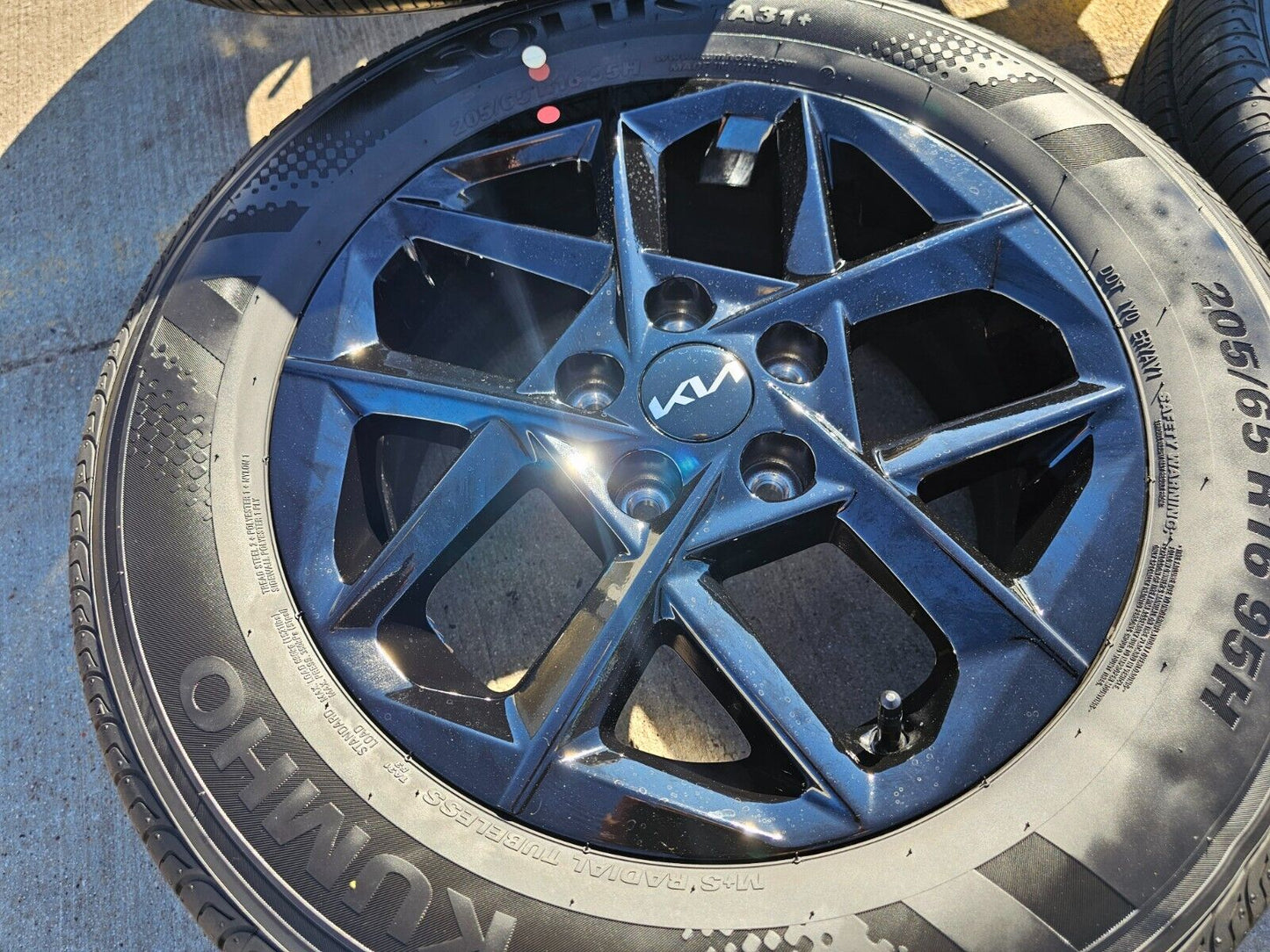 16" Kia K5 Black OEM wheels rims tires Stinger Forte Optima 2023 2024 2025 NEW