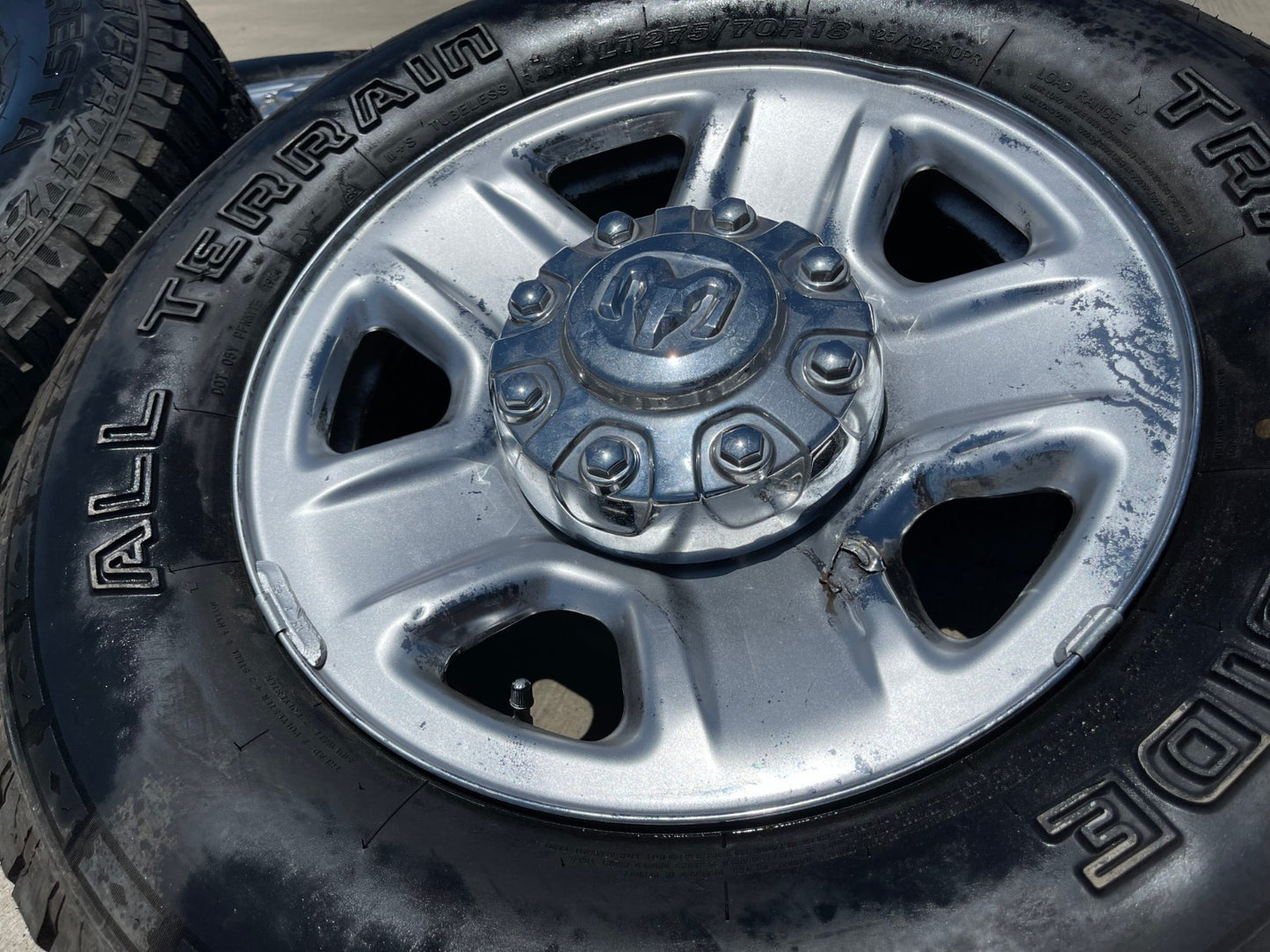18" Dodge Ram 2500 3500 STEEL chrome OEM 2473 wheels rims tires
