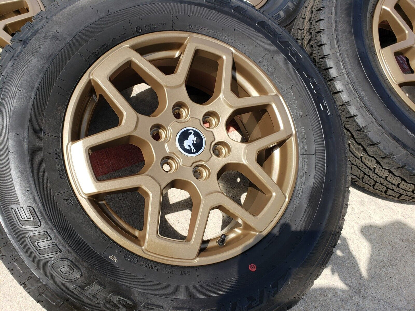 18" Ford Bronco BRONZE wheels rims tires 95213 Ranger tires 2022 2023 2024 NEW