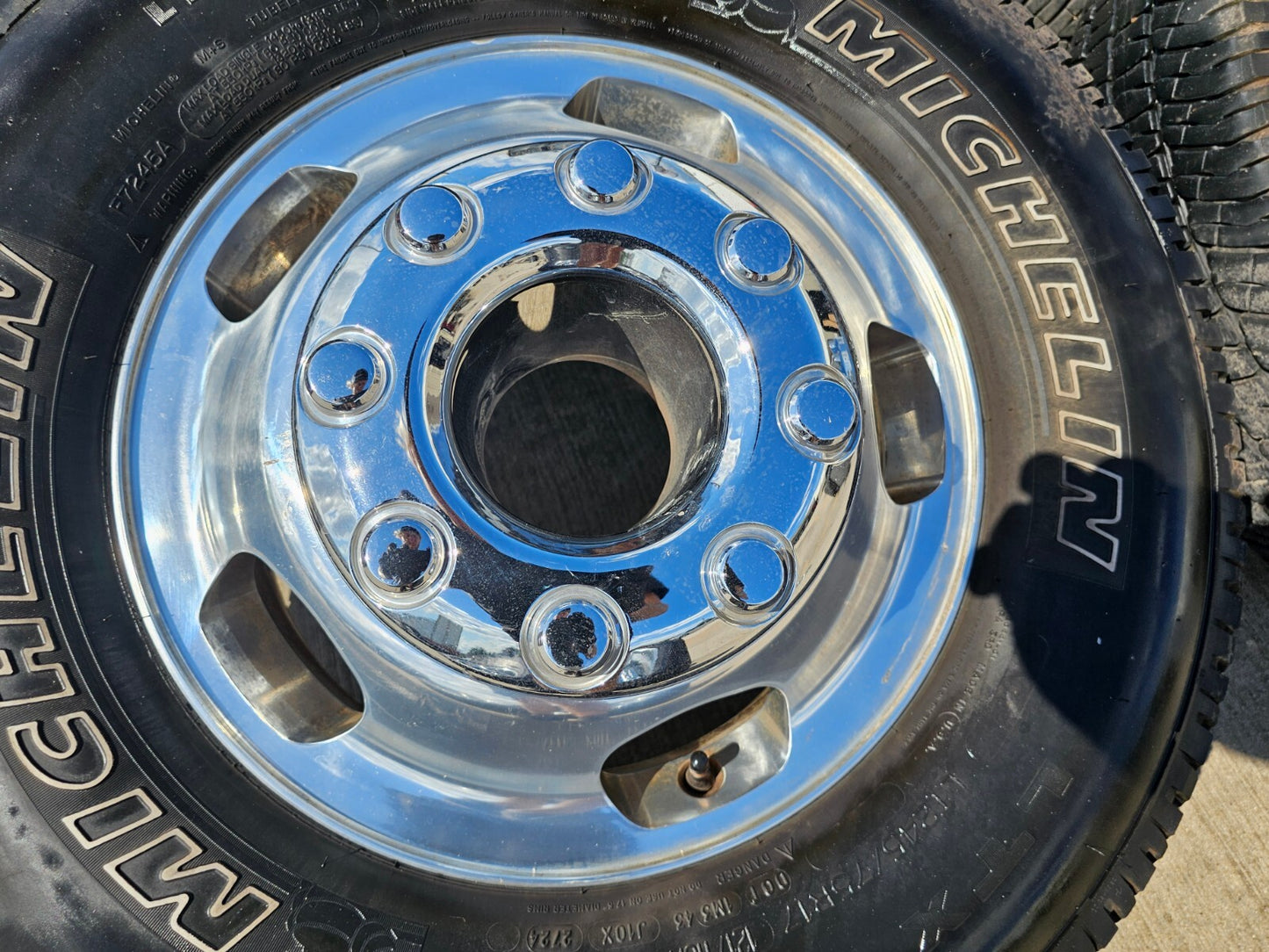 17" Ford F-350 Dually OEM 14077 14078 rims wheels 2023 2024 2025 MICHELIN