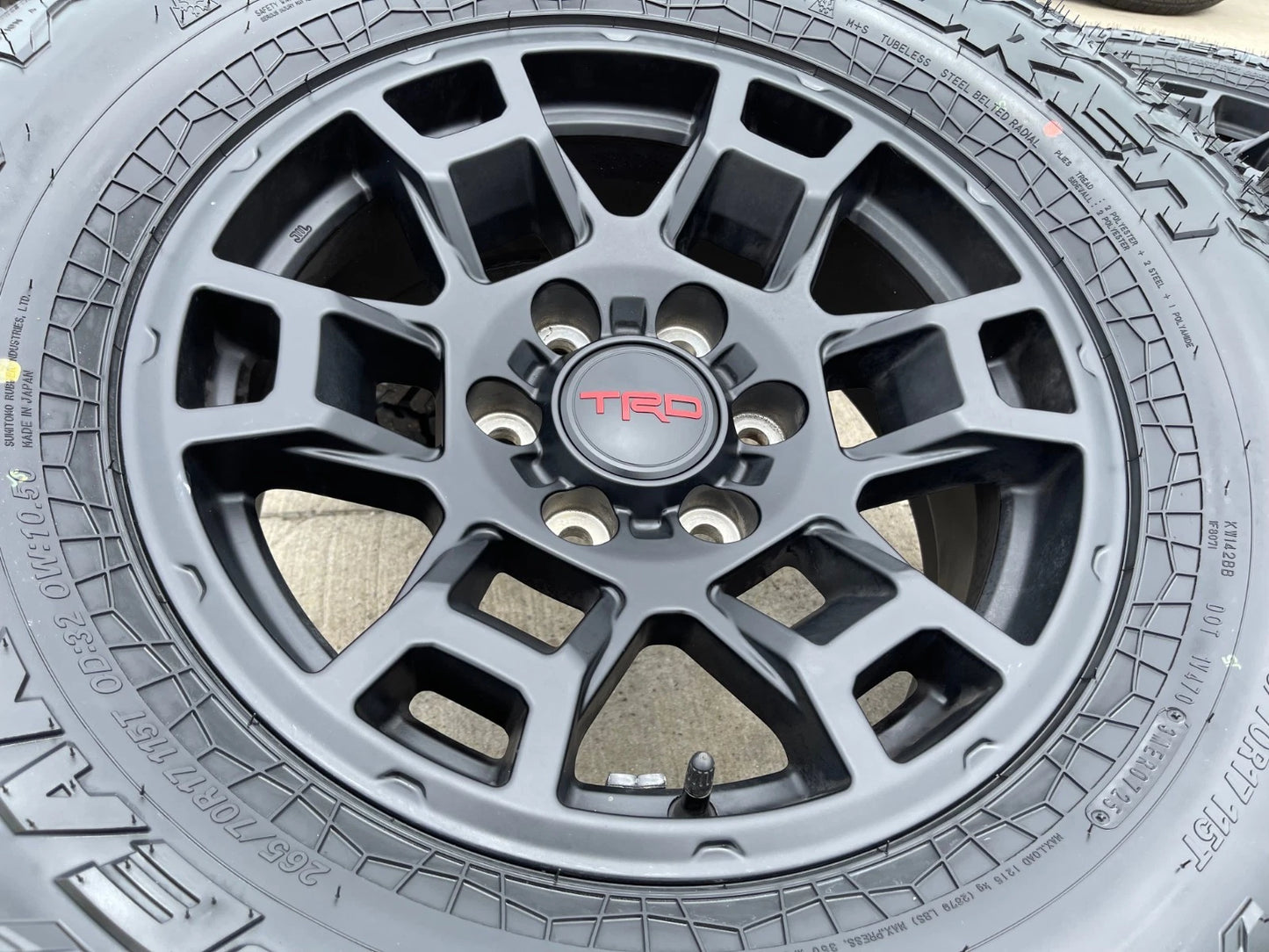 17" Toyota Tacoma 4Runner TRD OEM 17032 wheels rims FJ black NEW FALKEN A/T4