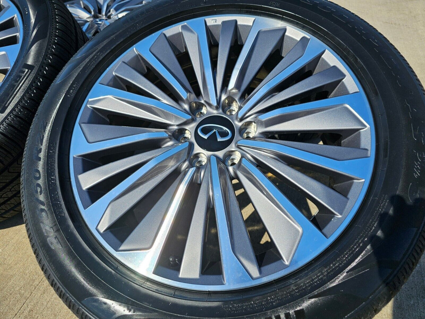 22" Infiniti QX80 QX56 Nissan Titan Armada OEM wheels rims tires 2024 2025 NEW