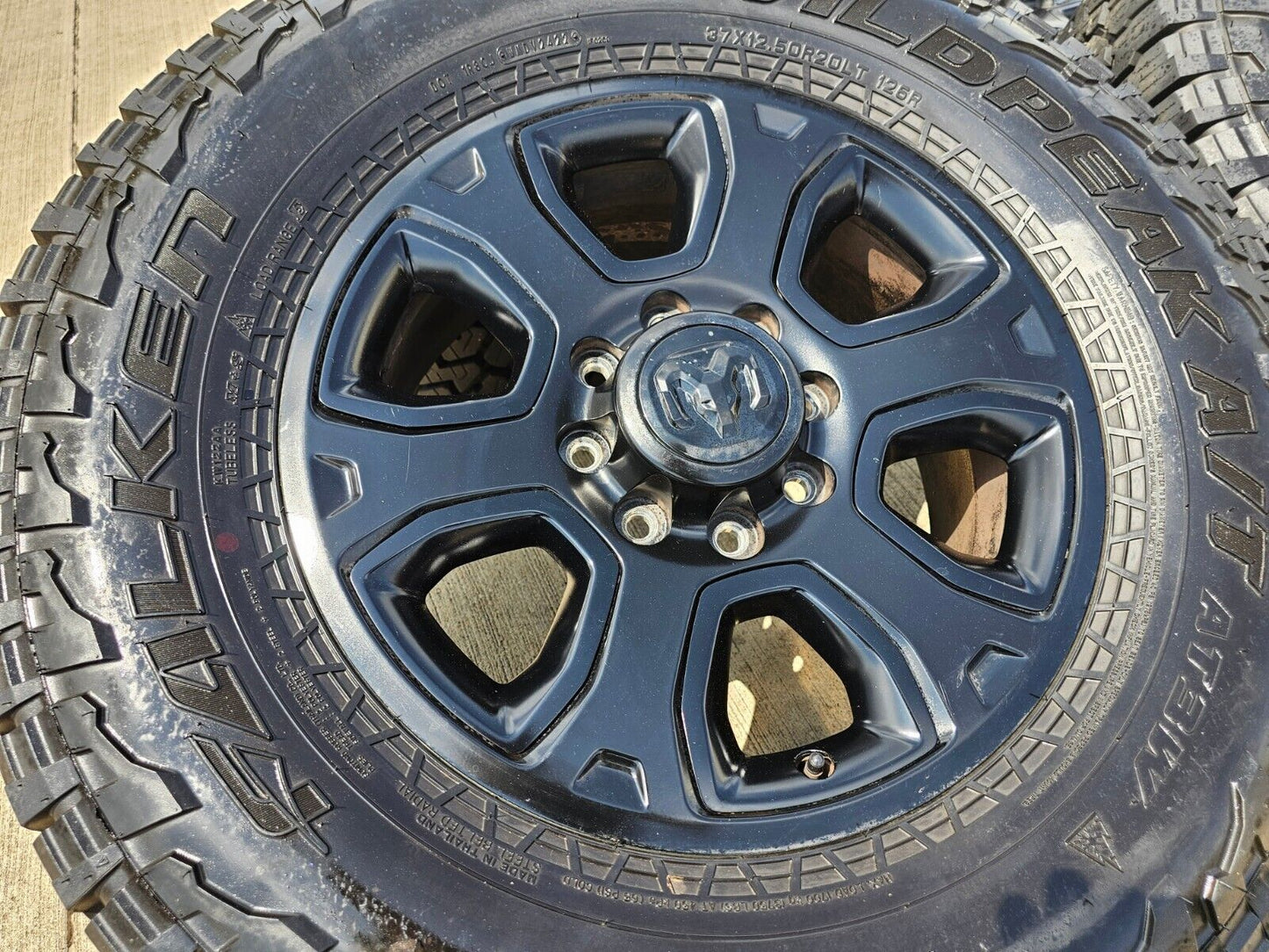 20" Dodge Ram 2500 3500 OEM 2477 wheels rims 2017 2018 2021 2022 2023 FALKEN 37"