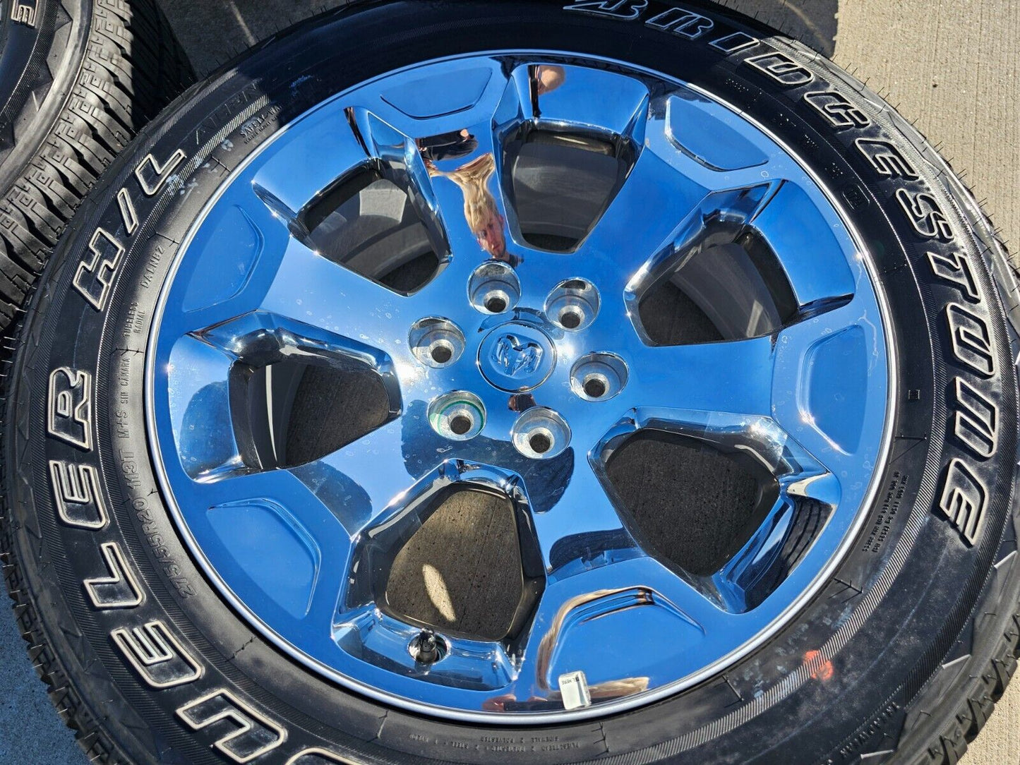 20" Dodge Ram 1500 OEM Laramie CHROME 2680 wheels rims tires 2021 2022 2023 2024