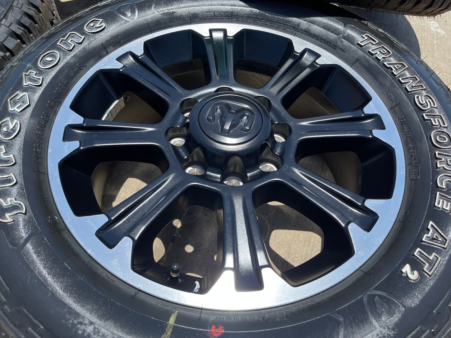 20" Dodge Ram 2500 3500 LARAMIE OEM wheels rims A/T tires 2025 2026 NEW