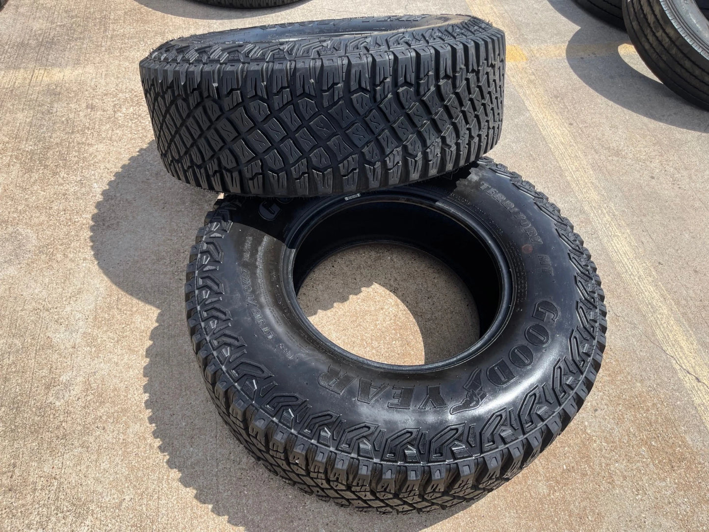 (1) 315/70/17 Goodyear Wrangler Territory M/T tire LT 6 ply load range C