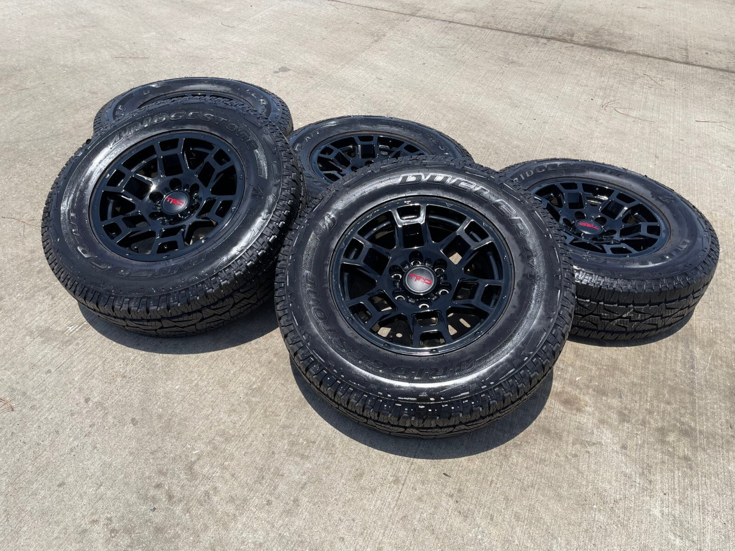 17" Toyota 4Runner Tacoma OEM wheels rims black 170302 TRD FJ BRIDGESTONE NEW