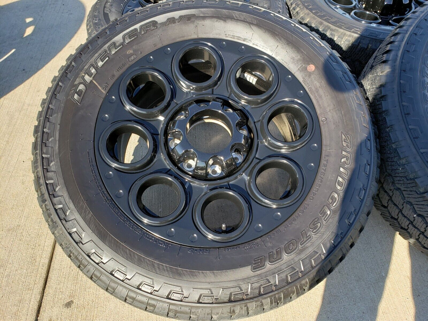 20" Ford F-250 F-350 OEM black TREMOR wheels rims 10299 tires BRIDGESTONE