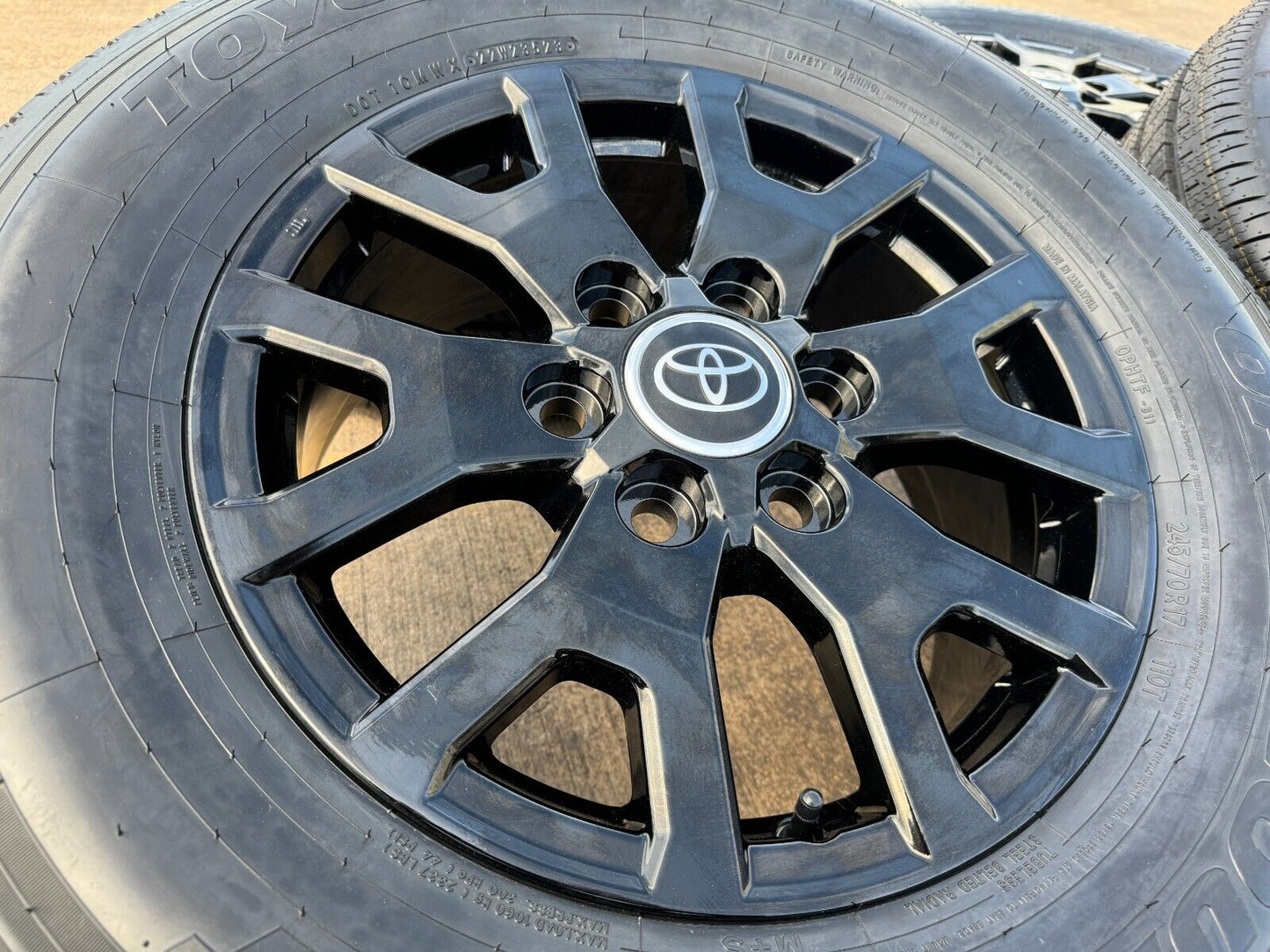 17" Toyota Tacoma 4Runner TRD Black OEM wheels rims tires 2024 2025 NEW