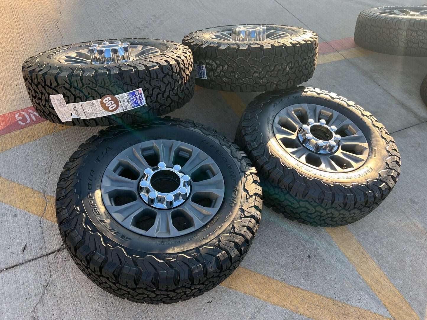 18" Ford F-250 F-350 OEM TREMOR gray rims wheels 10097 tires 2024 2025 NEW BFG
