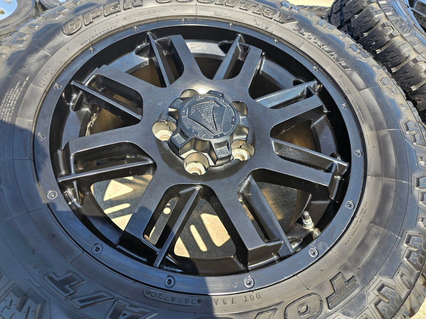 20" Toyota Tundra TSS TRD T Force OEM black wheels rims 5x150 tires