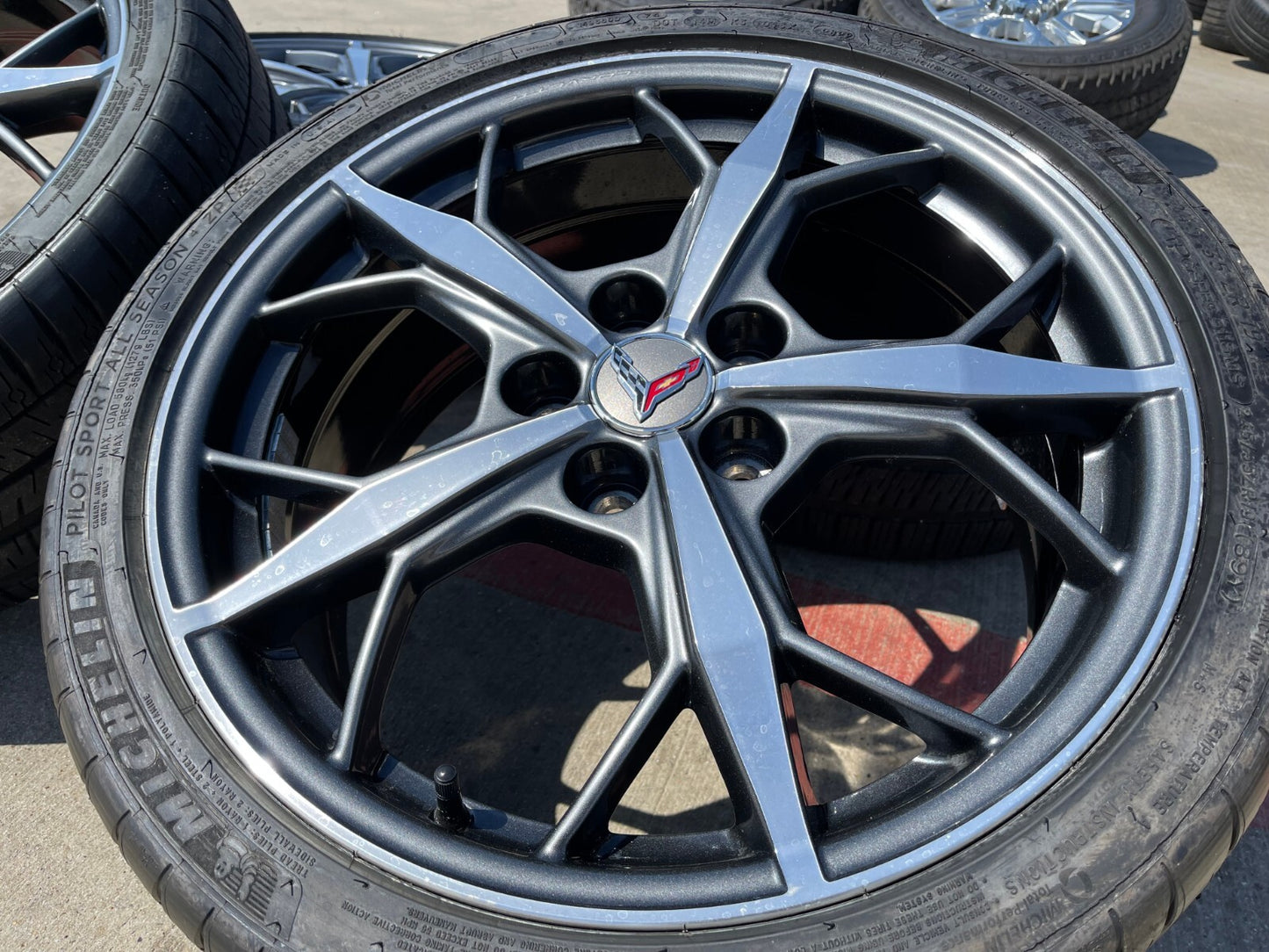 19" + 20" Chevy Corvette Z06 C8 OEM wheels rims 14011 14012 2023 2024 2025 NEW