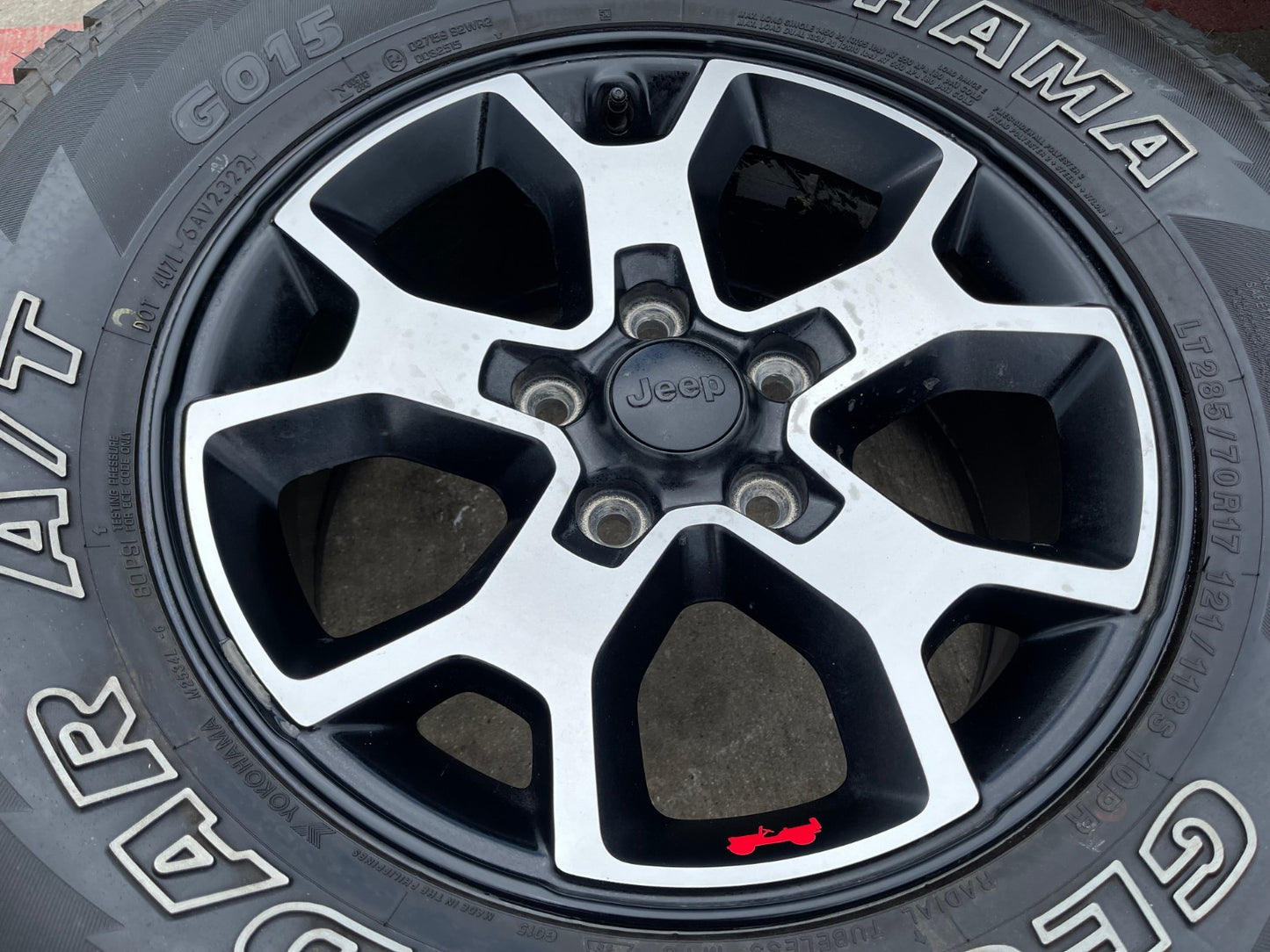 17" Jeep Wrangler Rubicon OEM 9218 Black wheels rims Gladiator 33"